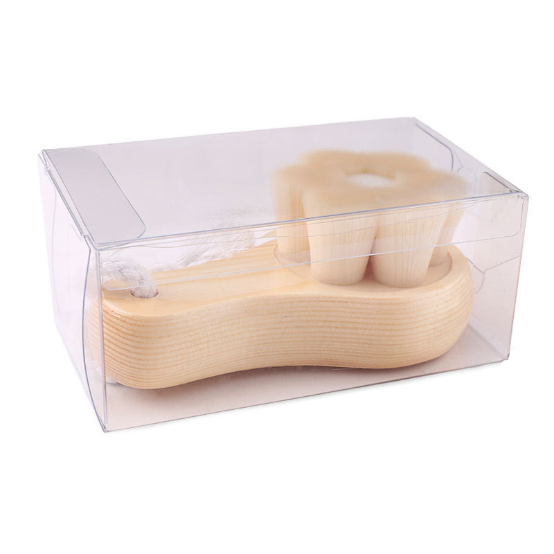 Cepillo facial drenaje linfático Lumis Care — mango bambú sostenible