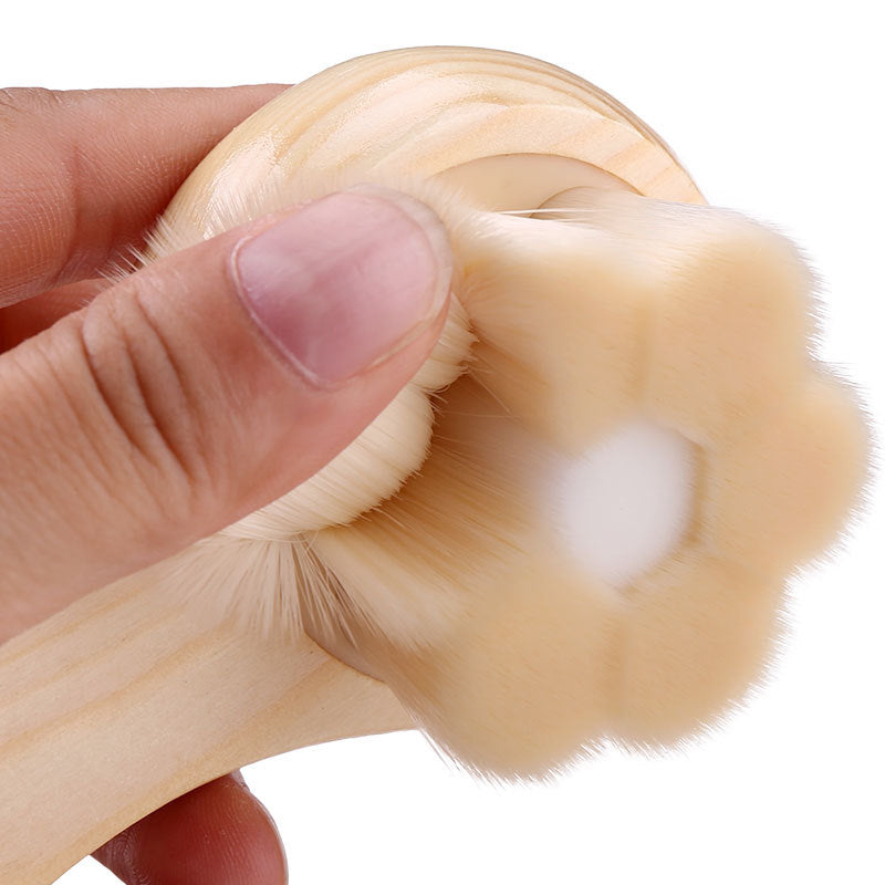 Cepillo facial drenaje linfático mango bambú Lumis Care — vista principal