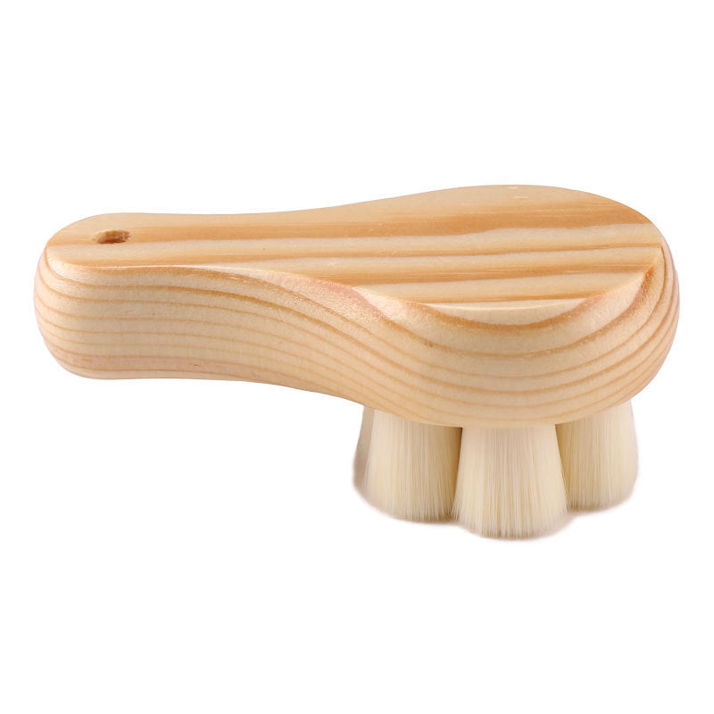 Cepillo facial drenaje linfático — uso en mejilla