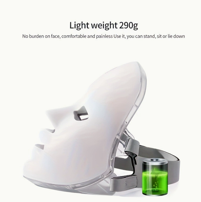 Mascarilla LED Facial — Terapia de Luz Roja para Rejuvenecimiento