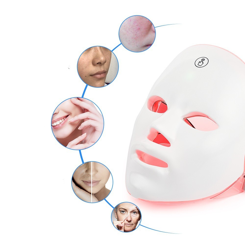 Mascarilla LED Facial — Terapia de Luz Roja para Rejuvenecimiento