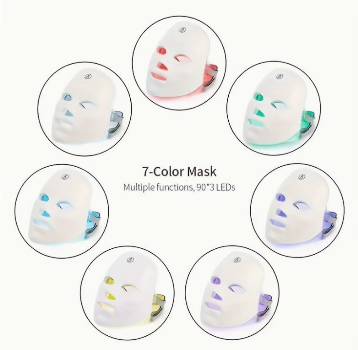 Mascarilla LED Facial — Terapia de Luz Roja para Rejuvenecimiento